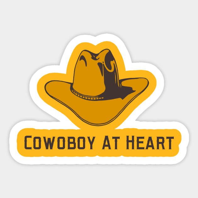 Cowboy At Heart Sticker by SlightCherry